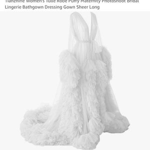 Women's Tulle Robe Puffy Maternity